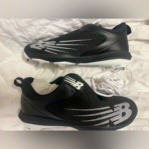 New Balance Men's Black and White cleats, brand new, never worn
